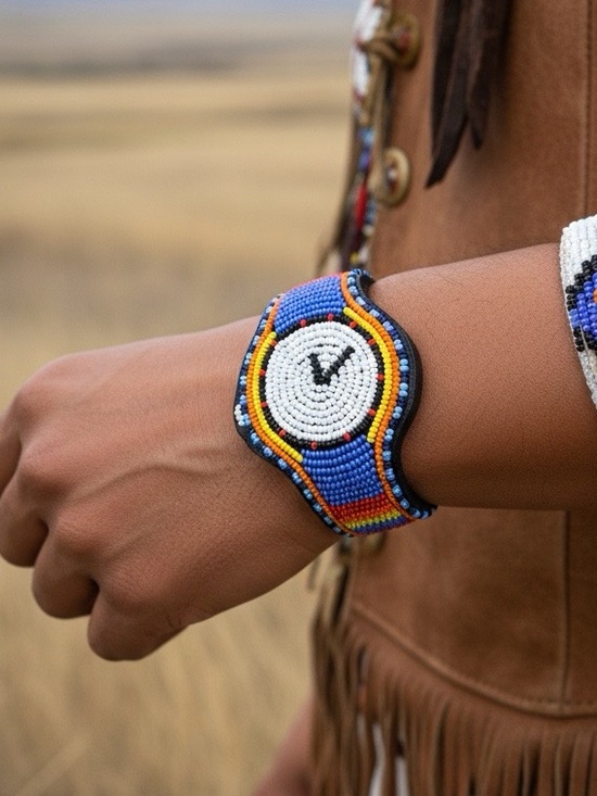Michael Nelson New York Nairobi Jewelry - Michael Nelson Trompe l’oeil (Trick of the Eye) Beaded Watch Bracelet